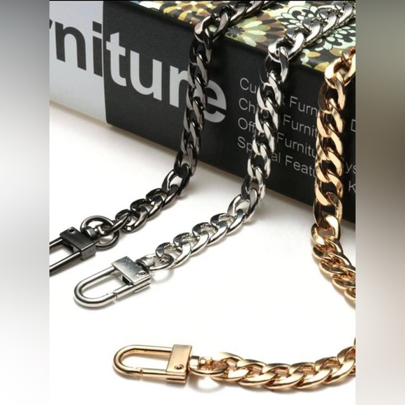 Handbags - GUN METAL 47.2 inches chain